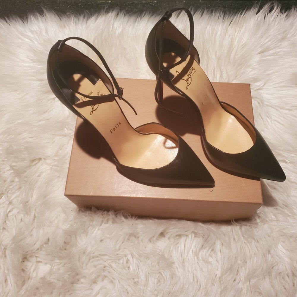 Christian Louboutin UPTOWN 100 NAPPA SHINY BK01/BLACK (size 41) - Picture 2 of 6